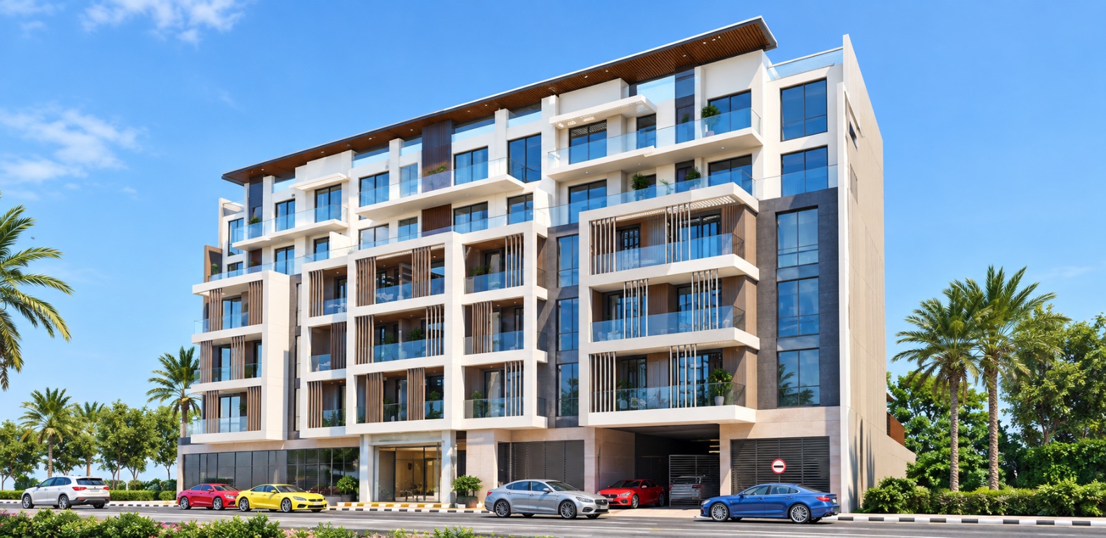 B+G+5+R Residential / Commercial Building